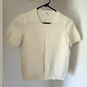 Uniqlo 100% Cashmere short sleeve sweater